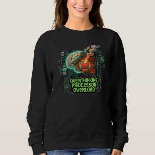 Übergreifender Prozessor-Überlastungs-Witzige-Tech Sweatshirt