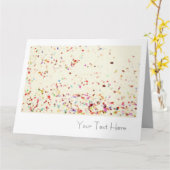 Übergroße Confetti-Kunst-Raum-Anlass-Karte Karte (Gelbe Blume)