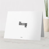 Übergroße Confetti-Kunst-Raum-Anlass-Karte Karte (Rückseite)