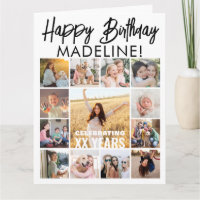 Übergroße Fotocollage Alles Gute zum Geburtstag Ge