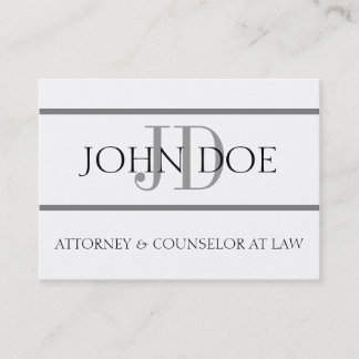 Übergroße Karte Rechtsanwaltg-Streifen-W/W