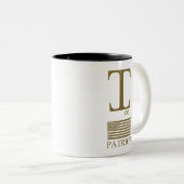 Übergroße Monogramm "I" PATRIOT Tasse — Bold (VorderseiteRechts)