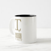 Übergroße Monogramm "I" PATRIOT Tasse — Bold (Vorderseite Links)