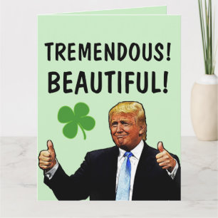 ÜBERGROSSE ST. PATRICK'S DAY-KARTEN VON DONALD TRU KARTE