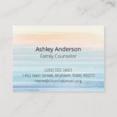 Übergroße Visitenkarte für Kirche oder Ministerium (Rückseite)