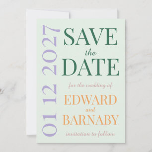 Übergrößen-Buchstaben Garden Party Save The Date