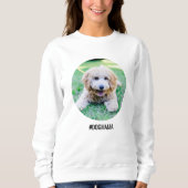 Übergroßen Kreis benutzerdefinierter Fotos mit Ihr Sweatshirt (Vorderseite)