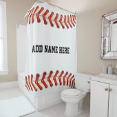 Übergroßer Baseball-Blick addieren Ihren Duschvorhang (Beispiel)