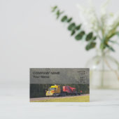 übergroßer halb Flachbett-LKW Visitenkarte (Stehend Vorderseite)