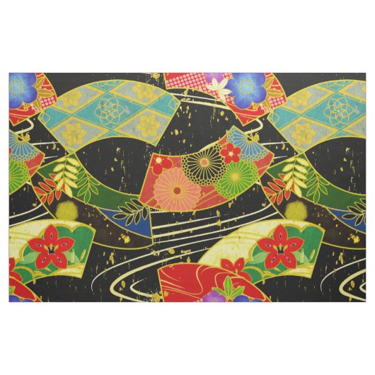 Übergroßes Muster-Kimono Japanergewebe Stoff (Fat Quarter (45,7 x 55,9 cm))