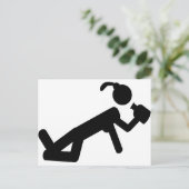 überhängend postkarte (Stehend Vorderseite)