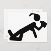 überhängend postkarte (Vorne/Hinten)