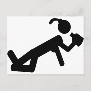 überhängend postkarte