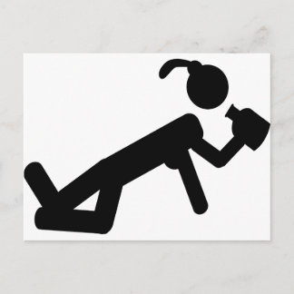 überhängend postkarte