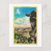 überhängender Felsen am Glacier PointYosemite, CA Postkarte (Vorderseite)