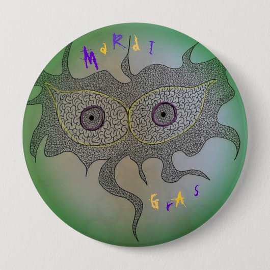 Überhaupt flüssige Maske Button (Vorderseite)