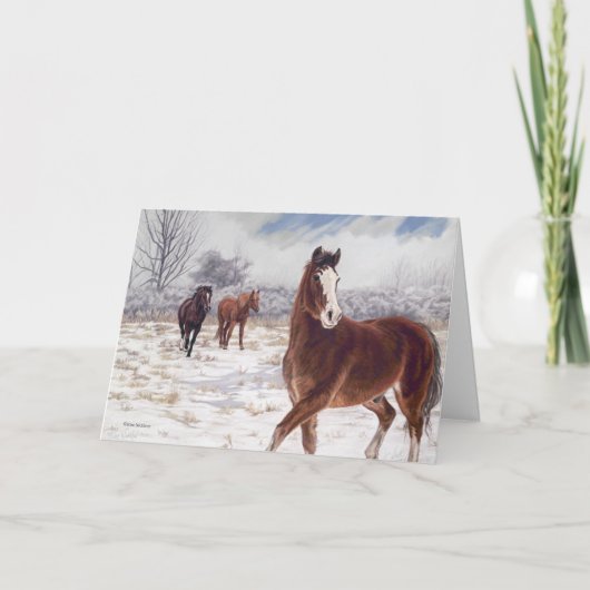 Überhaupt wachsam, durch Kim McElroy Feiertagskarte (Vorderseite)