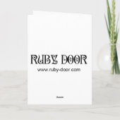 Überhaupt wachsame Anmerkungs-Karte des Karte (Rückseite)