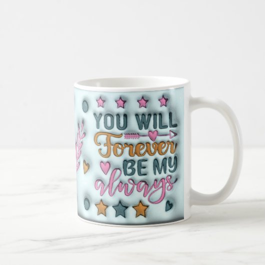 Überhöhte Hochzeit Kaffeetasse (Rechts)