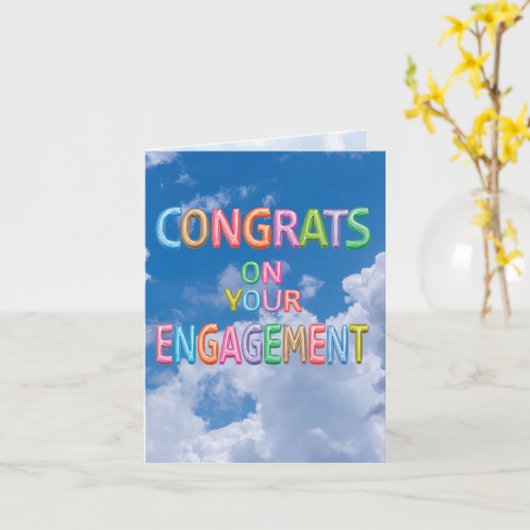 Überhöhte Verlobung Karte (Gelbe Blume)