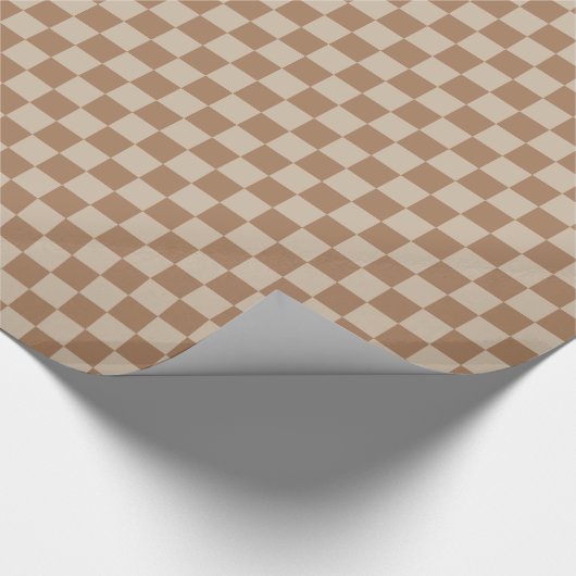 Überholt groß - braun und hellbraun geschenkpapier (Ecke)