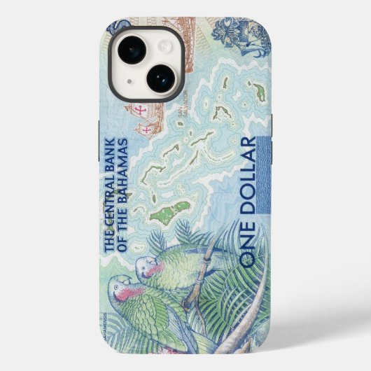 Überholter Bahamas-Parrot-Hinweis Case-Mate iPhone Hülle (Rückseite)