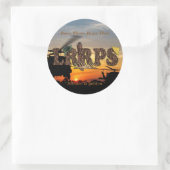 Überholter LRRP LRRPS LURPS Vietnam Nam Krieg Runder Aufkleber (Tasche)