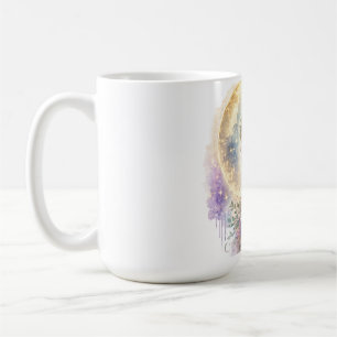 Überirdische Blumendamen-Schmetterlings-Tasse Kaffeetasse