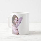 Überirdische Engels-Kunst Kaffeetasse (Vorderseite Links)