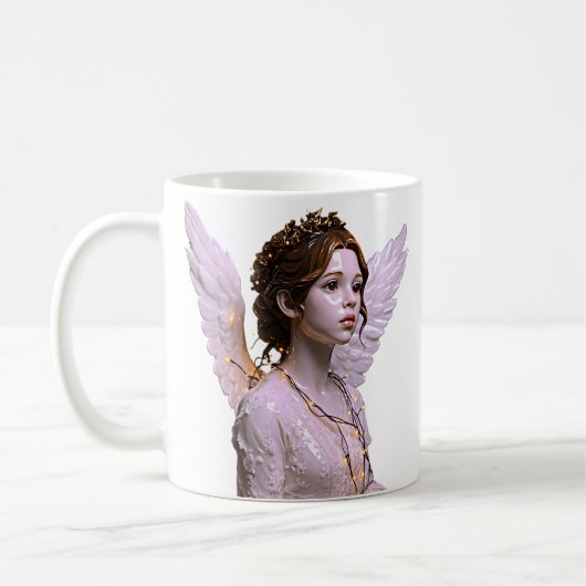 Überirdische Engels-Kunst Kaffeetasse (Links)