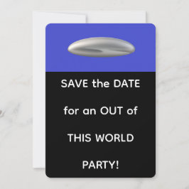 Überirdische Party SAVE THE DATE Einladung