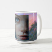 Überirdisches Engelporträt Kaffeetasse (VorderseiteRechts)