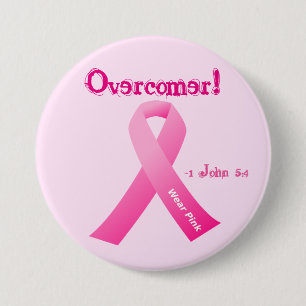 Überkommen! Pink Ribbon Brust anpassen Button