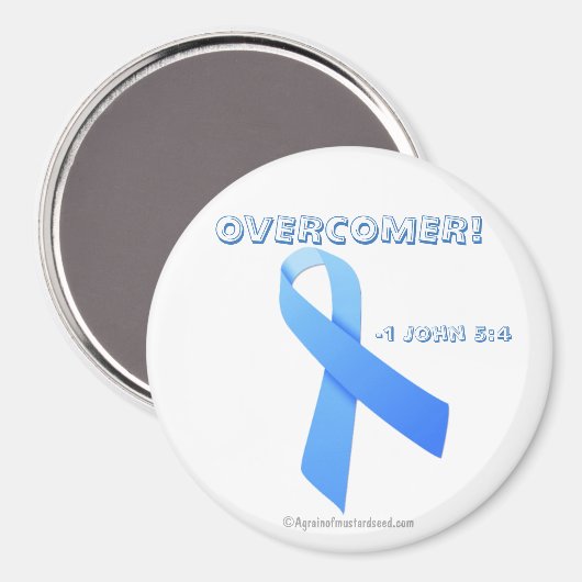 Überkommen! Prostatakrebs Magnet (Vorderseite/Rückseite)