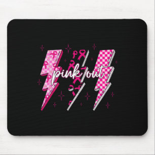 Überkrempelter Blitzschlag aus rosa Bärenkrebs Mousepad