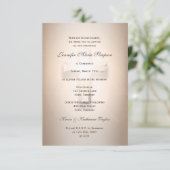 Überkreuzende Bestätigung der bleibenden Rose Einladung (Stehend Vorderseite)