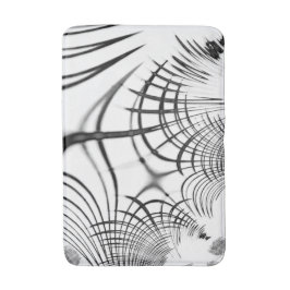 Überkreuzte graue Linien erinnern uns an Zeichnung Badematte