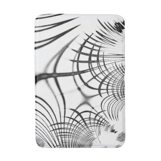 Überkreuzte graue Linien erinnern uns an Zeichnung Badematte (Vorderseite Vertikal)