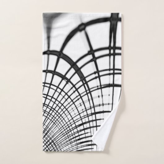 Überkreuzte graue Linien erinnern uns an Zeichnung Badhandtuch Set (Handtuch)