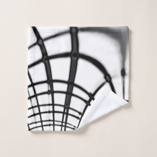 Überkreuzte graue Linien erinnern uns an Zeichnung Badhandtuch Set (Waschlappen)
