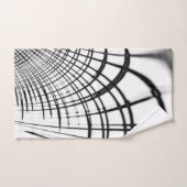 Überkreuzte graue Linien erinnern uns an Zeichnung Badhandtuch Set (Handtuch)