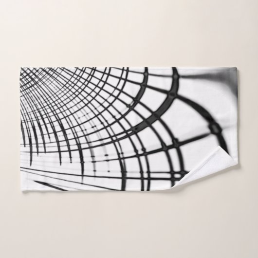 Überkreuzte graue Linien erinnern uns an Zeichnung Badhandtuch Set (Handtuch)
