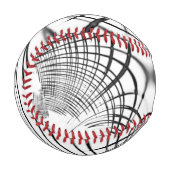 Überkreuzte graue Linien erinnern uns an Zeichnung Baseball (Vorderseite Links)