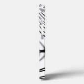 Überkreuzte graue Linien erinnern uns an Zeichnung Case-Mate iPhone Hülle (Rückseite / Links)