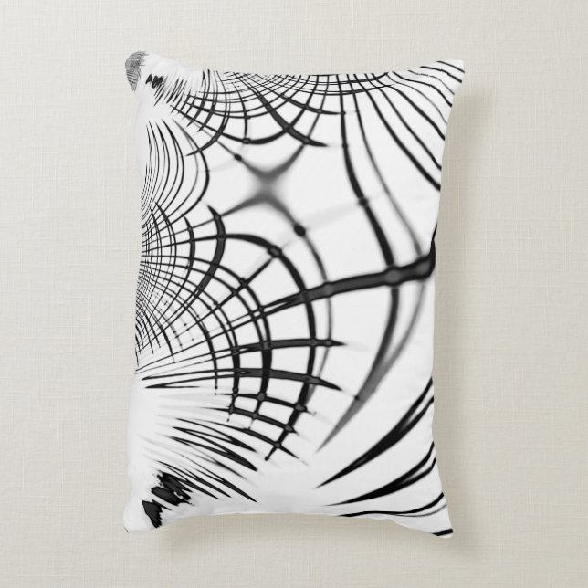 Überkreuzte graue Linien erinnern uns an Zeichnung Dekokissen (Rückseite(Vertikal))