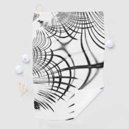 Überkreuzte graue Linien erinnern uns an Zeichnung Golfhandtuch