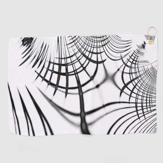 Überkreuzte graue Linien erinnern uns an Zeichnung Golfhandtuch (Horizontal)