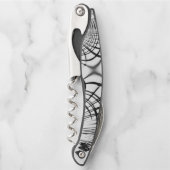 Überkreuzte graue Linien erinnern uns an Zeichnung Kellnermesser (Vorderseite)