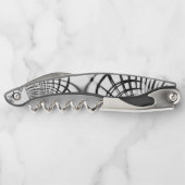 Überkreuzte graue Linien erinnern uns an Zeichnung Kellnermesser (Rückseite)