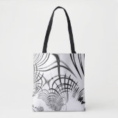 Überkreuzte graue Linien erinnern uns an Zeichnung Tasche (Vorderseite)